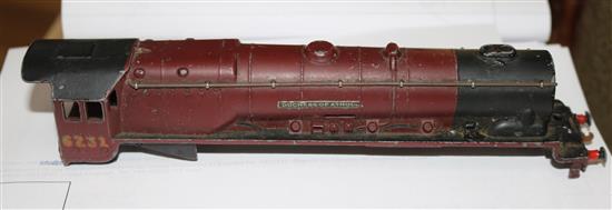 Two Hornby locomotives, various items of Hornby and Tri-ang rolling stock and accessories and sundry items,